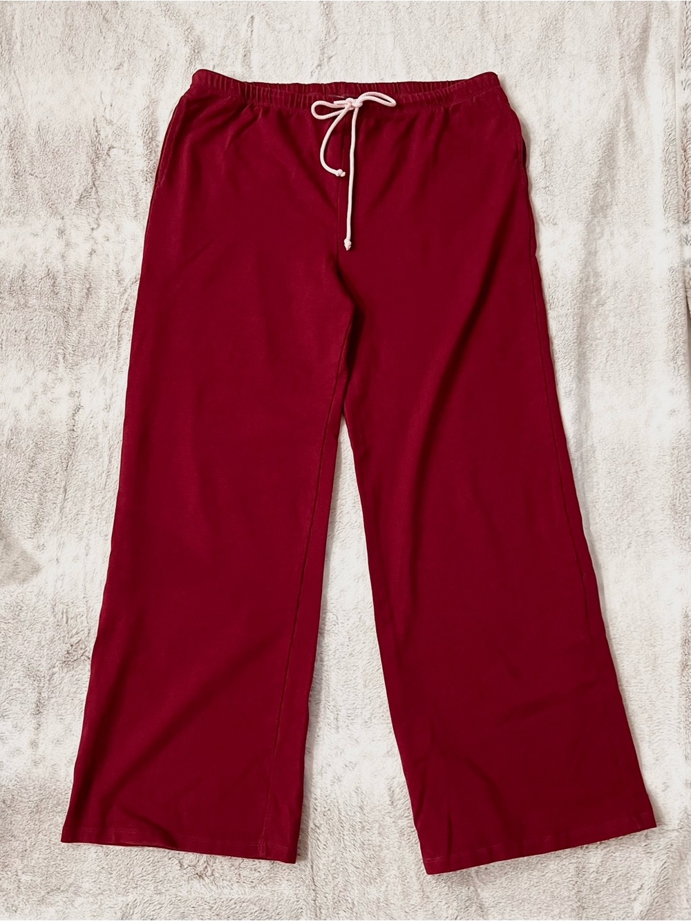 wild fable Burgundy Wide-Leg Lounge Pants